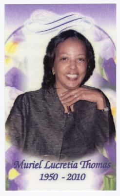 Celebration of Muriel Lucretia Ringgold Thomas's life