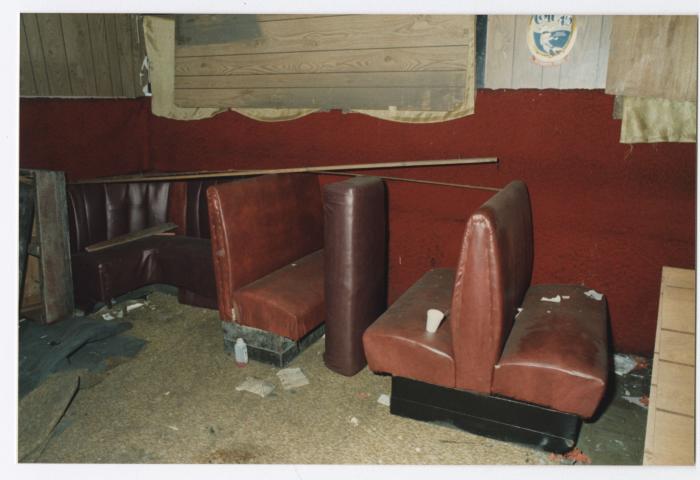 Inside Charlie Graves Uptown Club dance hall, prior to demolition day 1988