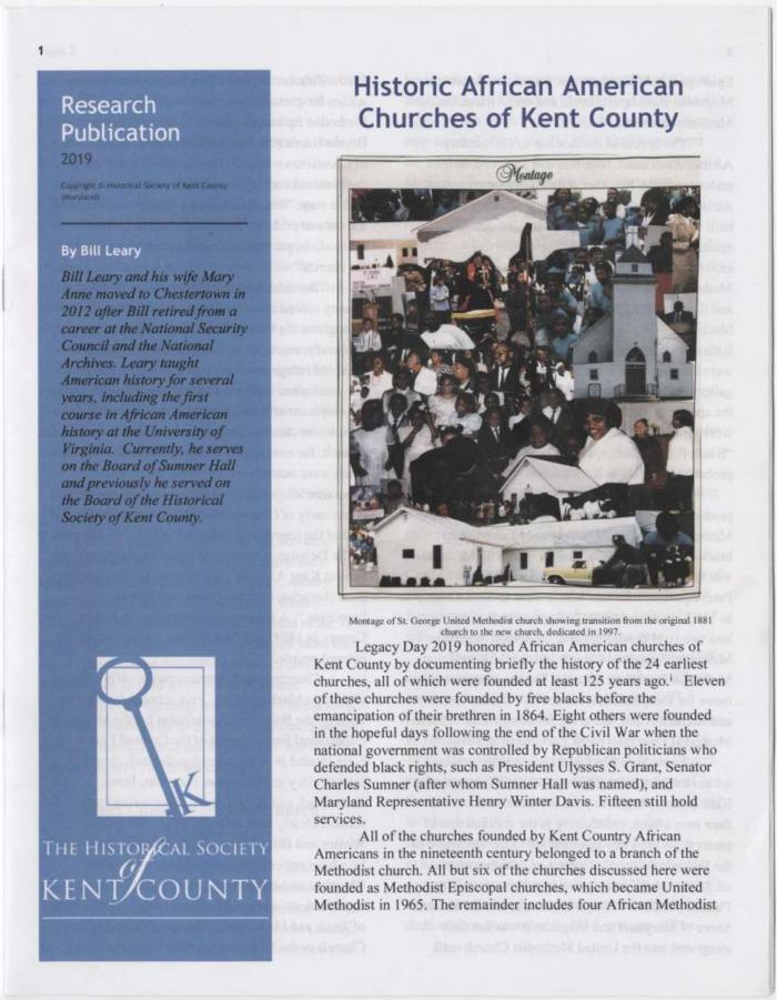 Historic African American Churches of Kent County