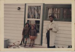 Charlie Graves and Family, first home in Quaker Estates. 