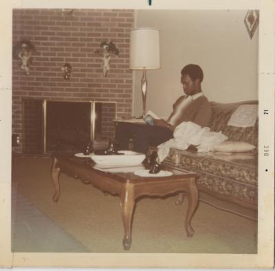 Brain Graves, son of Charlie Graves, at home in Quaker Estates, circa 1969