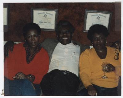 Barmaid Anne Turner, Mr. Charlie Graves, and Rita Johnson 