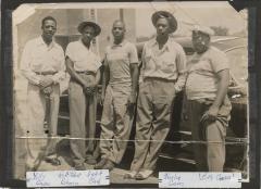 Charlie Graves with a group of other men