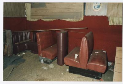 Inside Charlie Graves Uptown Club dance hall, prior to demolition day 1988