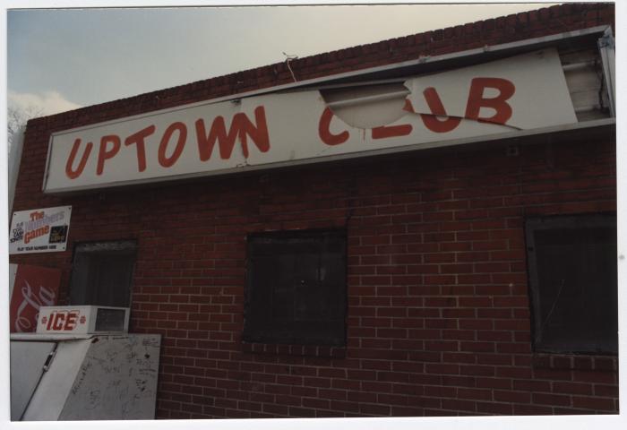 Front View of Uptown Club prior to demolition day circa 1988