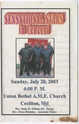 Sensational Stars Concert program, 2003
