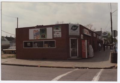Charlie Graves' Uptown Club's Front Corner Entrance to Cocktail Lounge, Corner of Calvert St and College Ave.
