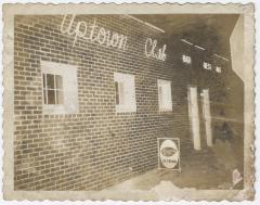 Front view of entrance to Charlie Graves dance hall and bar, Circa 1956