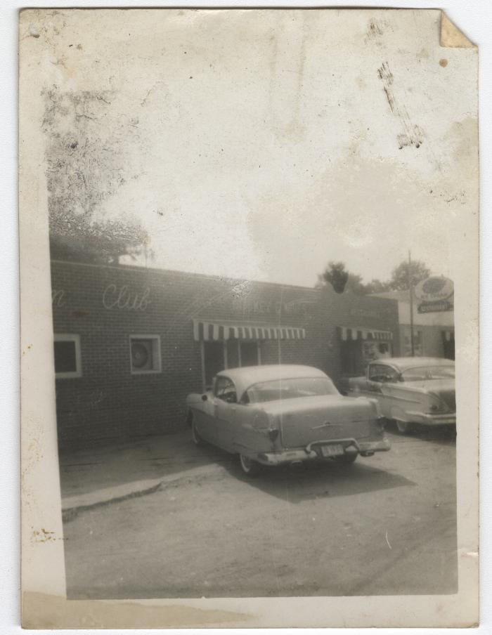 View to entrance of Charlie Graves Uptown Club Restaurant and Bar, Circa 1956