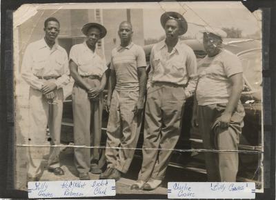 Charlie Graves with a group of other men