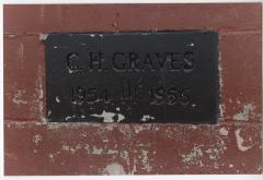 Engraved Plaque: C.H. Graves 1954 / 1956
