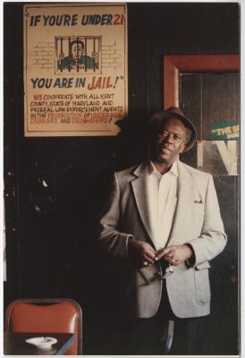 Charlie Graves in Club, prior to demolition day 1988