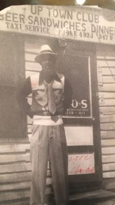 Charlie Graves at the original location of his Uptown Club. 