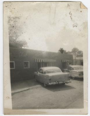 View to entrance of Charlie Graves Uptown Club Restaurant and Bar, Circa 1956