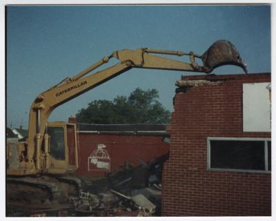 The demolition of the Uptown Club, 1988