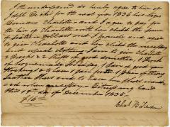 Charles B. Tilden hire agreement