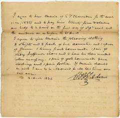 Charles E. Tilden hire agreement
