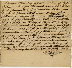 Charles E. Tilden hire agreement