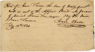 Isaac Turner receipt