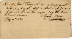 Isaac Turner receipt