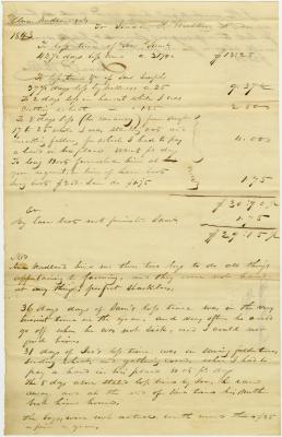 Issac Walker account with Ann Woodland, free African American