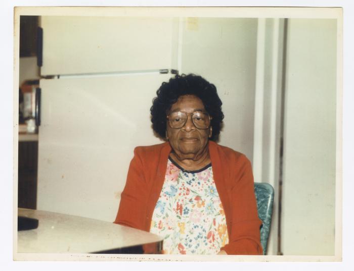 Mrs. Ida Reddin seated