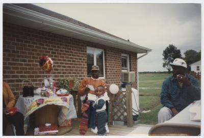 Darius Johnson as a child and family in Big Woods, MD, circa 1995