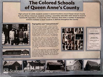 Detail of The Colored Schools of Queen Anne's County, MD