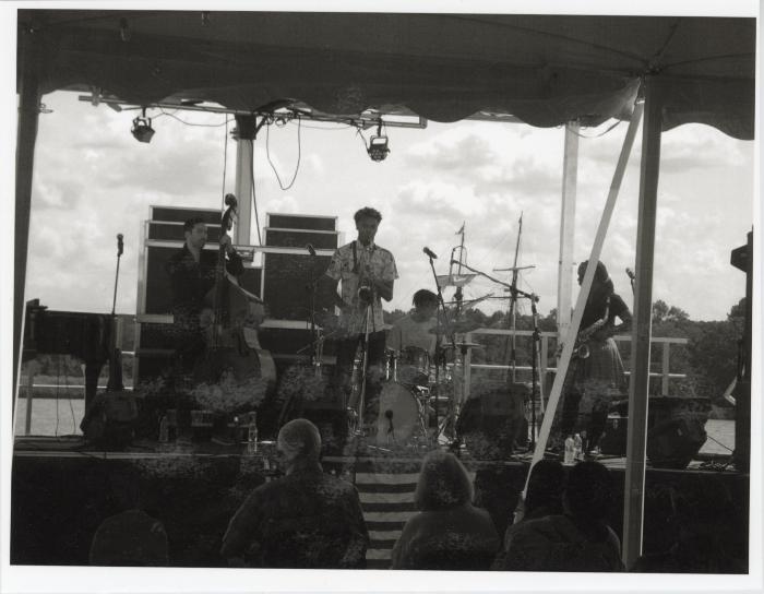 Photograph of the Ephraim and Ebban Dorsey Quintet at the Chestertown Jazz Festival