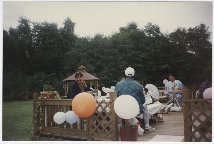 Darius Johnson, his mother and grandmother, 1995 in Big Woods, MD