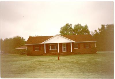 Completed house of Barry Johnson in Big Woods, MD; side view	
