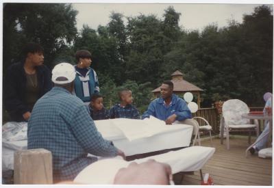 Darius Johnson and family in Big Woods, MD, circa 1995