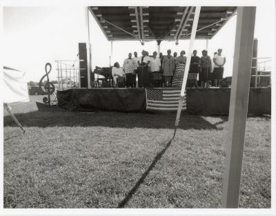 Photograph of the Burke Family Singers of Upper Queen Anne's County at the Chestertown Jazz Festival