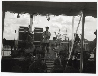 Photograph of the Ephraim and Ebban Dorsey Quintet at the Chestertown Jazz Festival