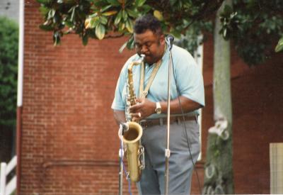 Photograph of Bus Johnson (Saxophone Player)