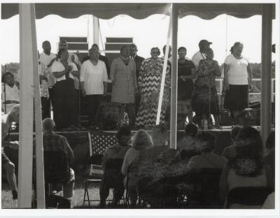 Photograph of The Burke Family Singers of Upper Queen Anne's County at the Chestertown Jazz Festival