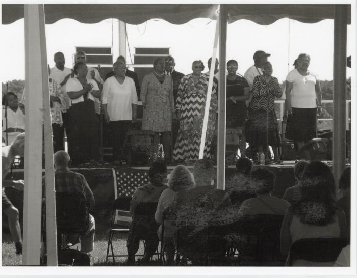 Photograph of The Burke Family Singers of Upper Queen Anne's County at the Chestertown Jazz Festival