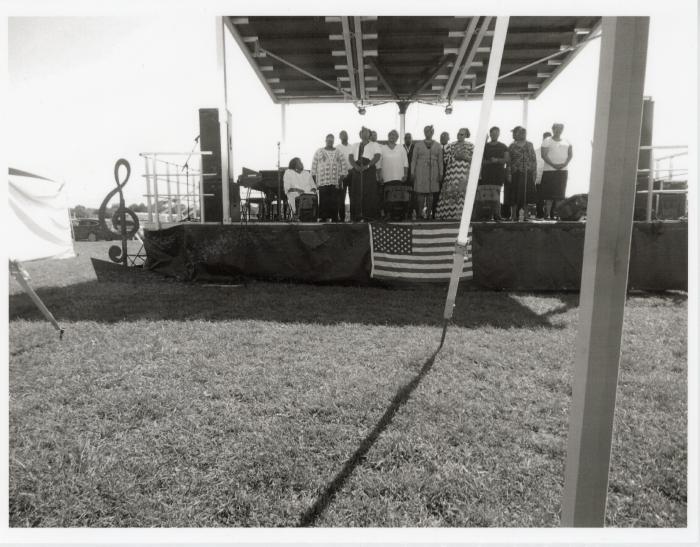 Photograph of the Burke Family Singers of Upper Queen Anne's County at the Chestertown Jazz Festival