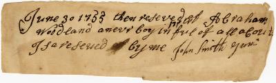 Receipt of John Smith