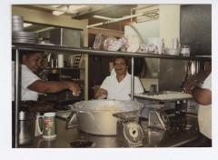 Dorothy Wilson in the kitchen