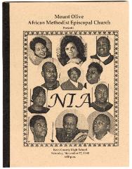 Mount Olive A.M.E. Church presents NIA