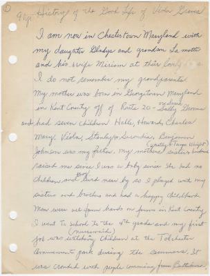 Biography of Viola Walley Graves, grandmother of LaMonte Cooke