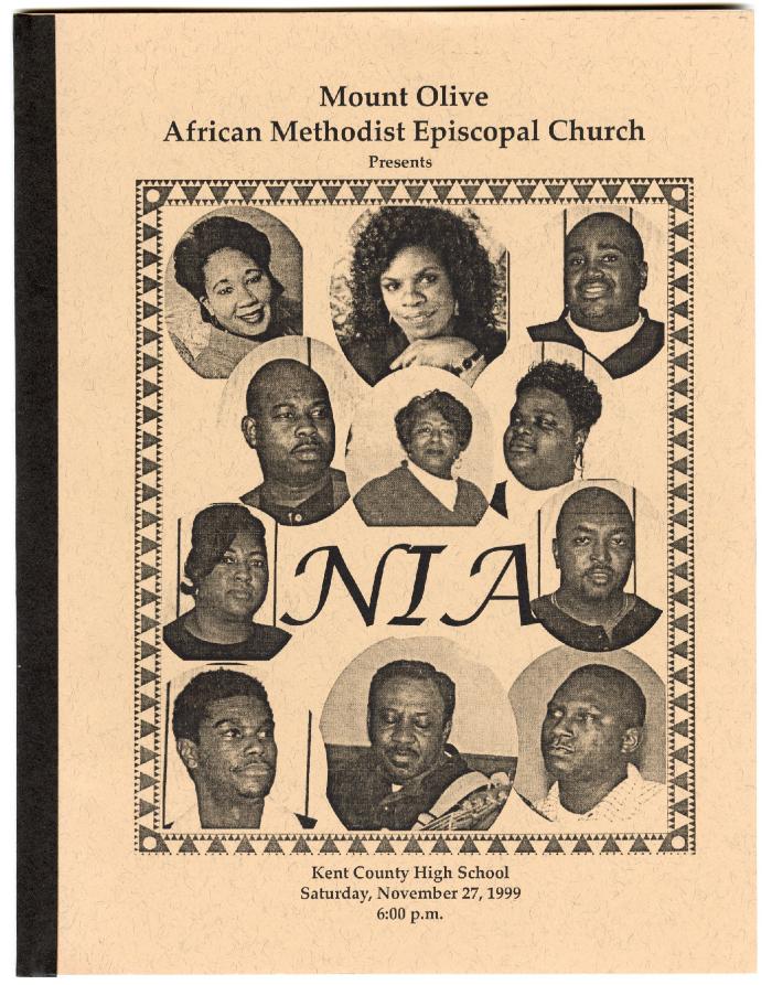 Mount Olive A.M.E. Church presents NIA