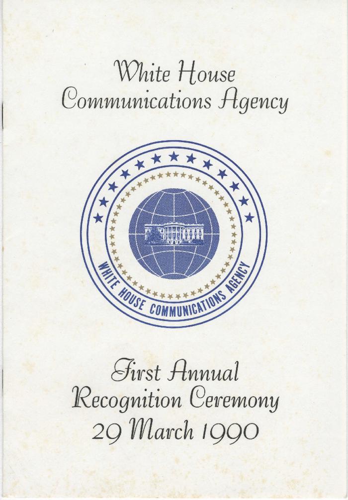 white house communications agency first annual recognition ceremony.pdf