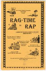 From Ragtime to Rap - A Survey of the Development of African American music