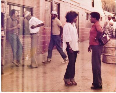 Photograph of Clients in front of Uptown Club