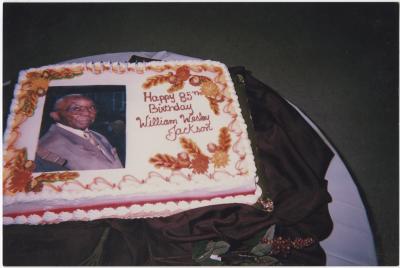 William Wesley Jackson's 85th birthday cake.