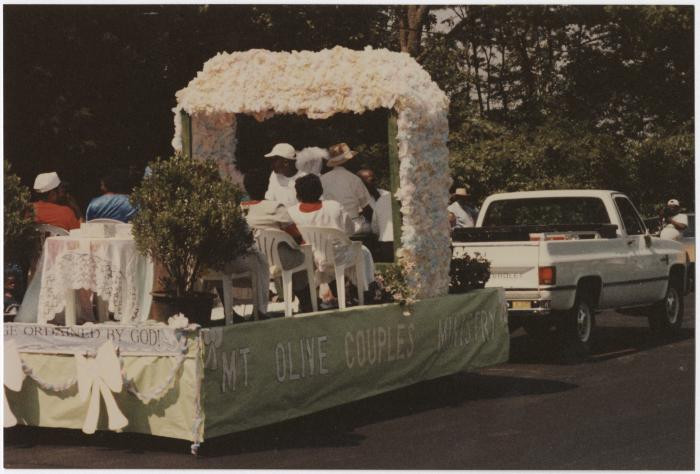 Mt. Olive A.M.E. Church couples float