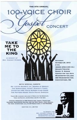 The 9th Annual 100-Voice Choir Gospel Concert flier