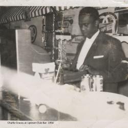 Charlie Graves at the Uptown Club Bar, 1954